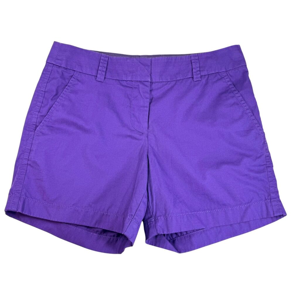 J.Crew Broken In Chinos Shorts Purple Size 0 Coastal Resort Vacation